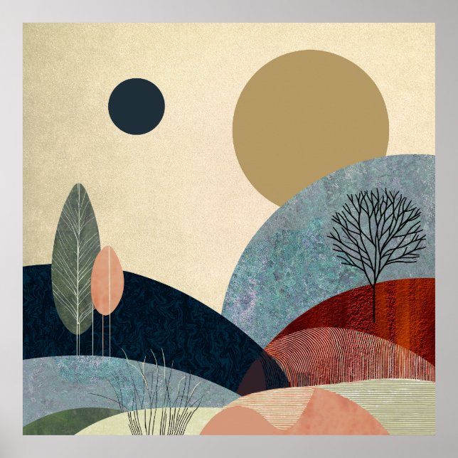 Affiche Paysage de Imaginaire Hills (Devant)