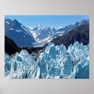 Affiche Paysage de la baie Glacier de l'Alaska