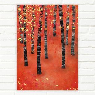 Affiche Paysage de la forêt de Birch
