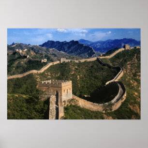 Affiche Paysage de la Grande Muraille, Jinshanling, Chine