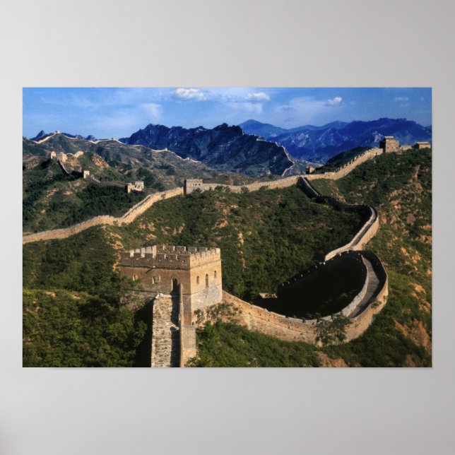 Affiche Paysage de la Grande Muraille, Jinshanling, Chine (Devant)