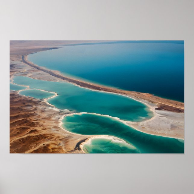 Affiche paysage de la mer Morte Israël (Devant)