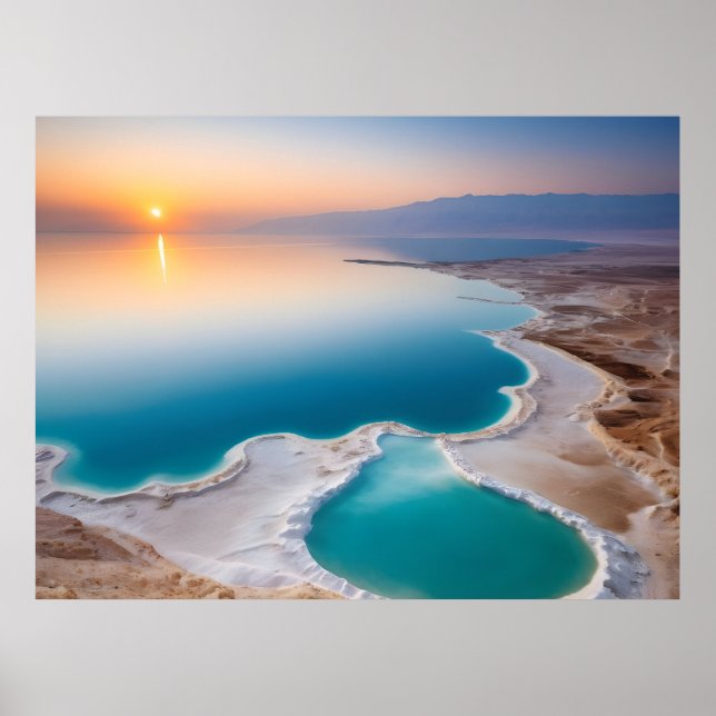 Affiche paysage de la mer Morte Israël (Devant)