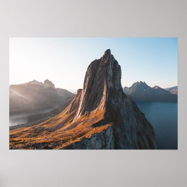 Affiche Paysage de la montagne norvégienne (Devant)