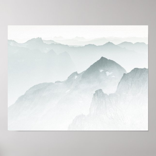 Affiche Paysage de la montagne norvégienne (Devant)