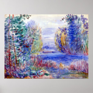 Affiche Paysage de la rivière Pierre-Auguste Renoir, 1890