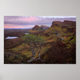 Affiche Paysage de lever de soleil de Quiraing sur Skye