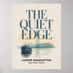 Affiche Paysage de Lower Manhattan et port