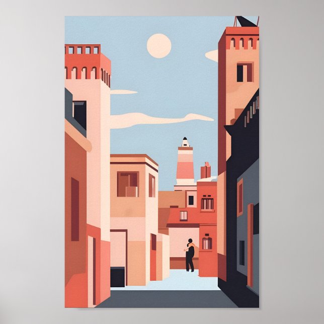 Affiche Paysage de Marrakech Elegance 4K (Devant)