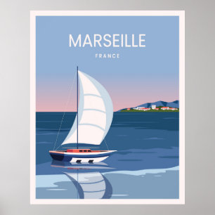 Affiche Paysage de Marseille France