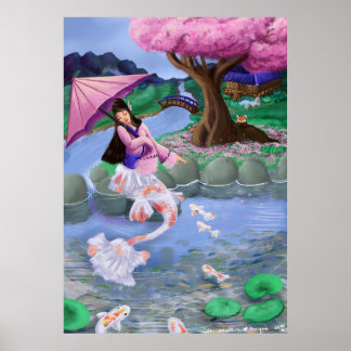 Affiche Paysage de Mermaid Koi