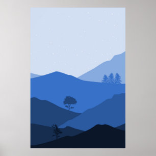 Affiche Paysage de montagne