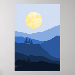 Affiche Paysage de montagne