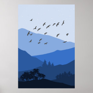 Affiche Paysage de montagne