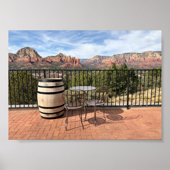Affiche Paysage de montagne de l'Arizona Serene (Devant)