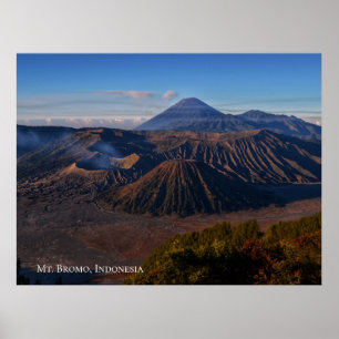 Affiche Paysage de montagne Mont Bromo Indonésie Voyage