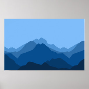 Affiche Paysage de montagne Panorama