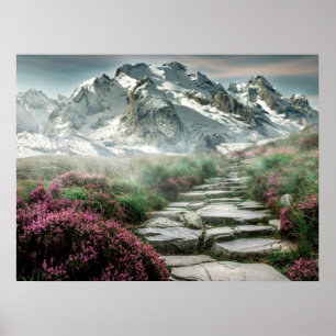 Affiche Paysage de montagne pittoresque