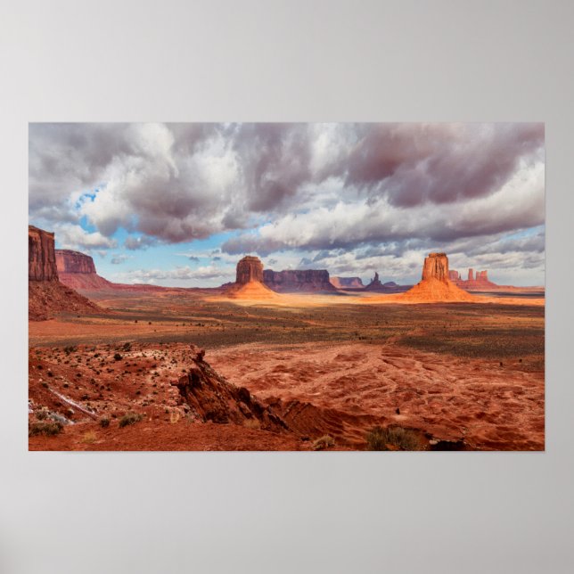 Affiche Paysage de Monument Valley, AZ (Devant)