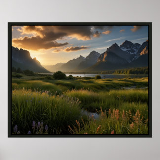 Affiche Paysage de nature serein