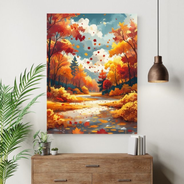 Affiche Paysage de nature serein et beau d'automne (Créateur téléchargé)