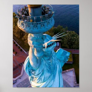Affiche Paysage de New York, Flambeau de la Statue de la L