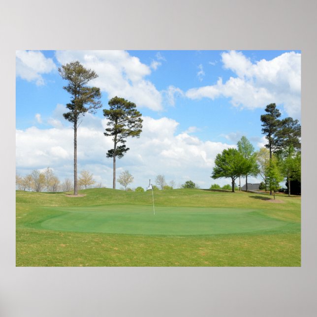 Affiche Paysage de parcours de golf (Devant)