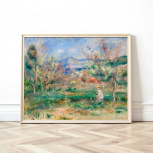 Affiche Paysage de Pierre-Auguste Renoir
