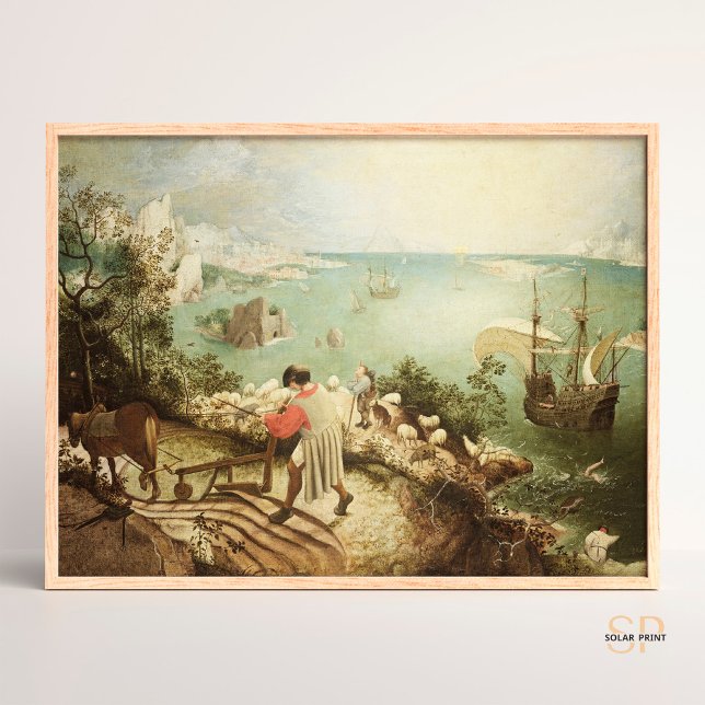 Affiche Paysage de Pieter Bruegel avec la chute d'Icarus (Créateur téléchargé)