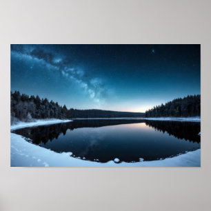 Affiche Paysage de plein air de lac Nature Calme Paisible