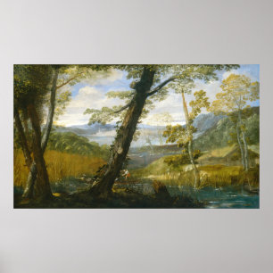 Affiche Paysage de rivière, Annibale Carracci Fine Art Pos