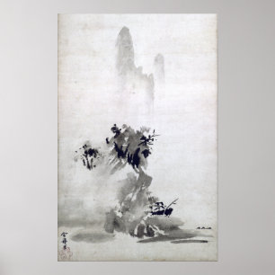 Affiche Paysage de Sesshu Toyo Haboku-Sansui
