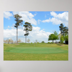 Affiche Paysage de terrain de golf
