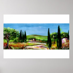 AFFICHE PAYSAGE DE TOSCANE 5