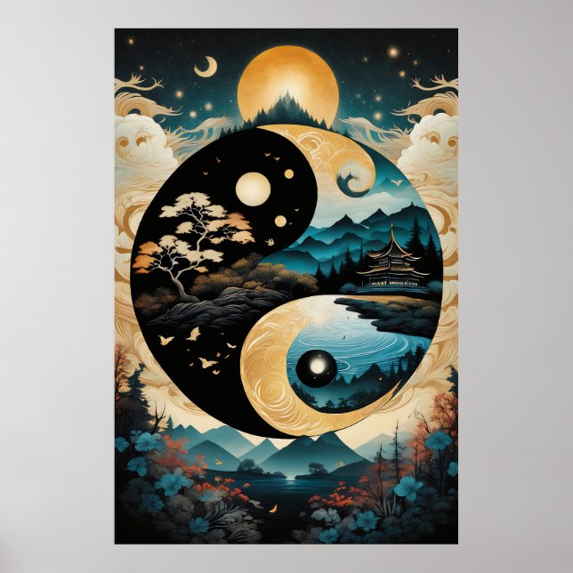 Affiche Paysage de Yin Yang (Devant)