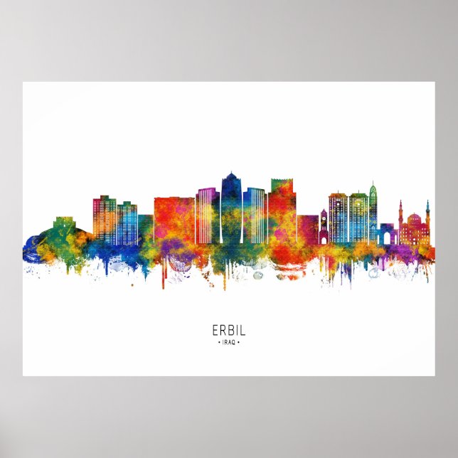 Affiche Paysage d'Erbil Irak (Devant)