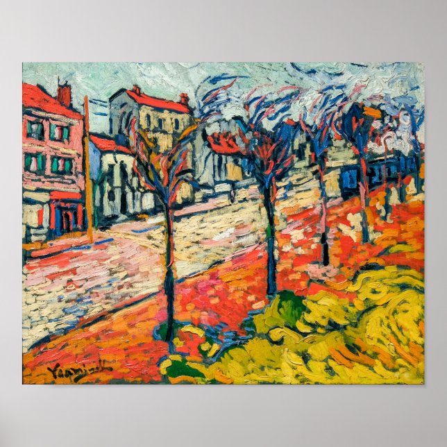 Affiche Paysage des banlieues | Maurice de Vlaminck | (Devant)