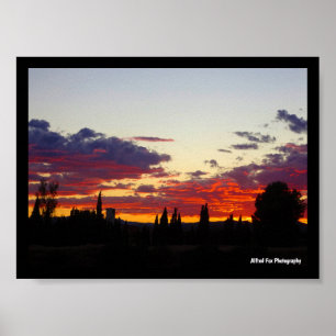 Affiche Paysage des Braises du Crépuscule