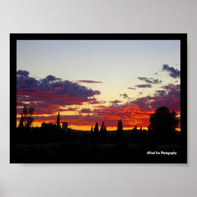 Affiche Paysage des Braises du Crépuscule (Devant)
