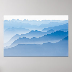 Affiche Paysage des montagnes   Suisse