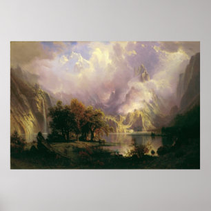 Affiche Paysage des Rocheuses par Albert Bierstadt