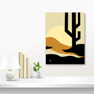 Affiche Paysage désertique Abstrait