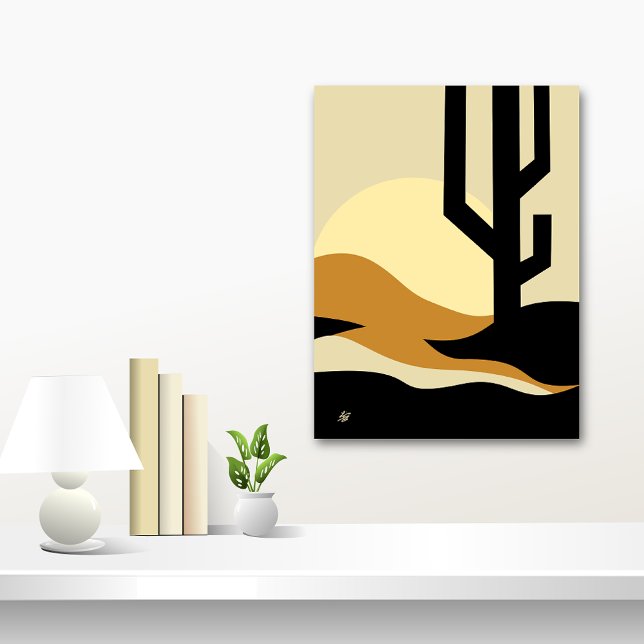 Affiche Paysage désertique Abstrait (Desert Landscape Abstract)