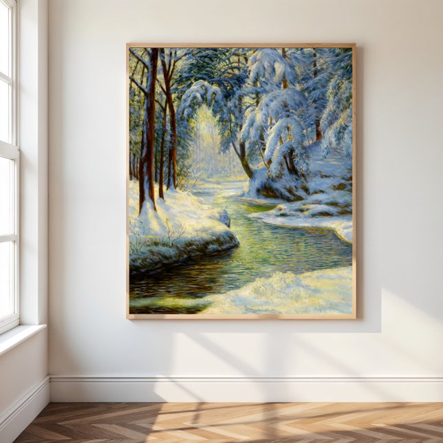 Affiche Paysage d'hiver, (Créateur téléchargé)