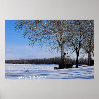 Affiche Paysage d'hiver