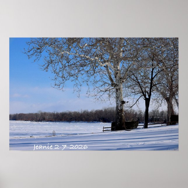 Affiche Paysage d'hiver (Devant)