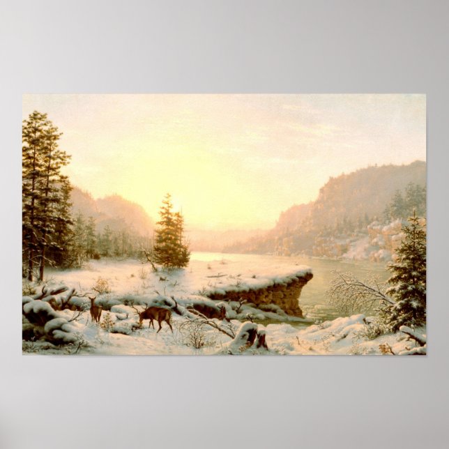 Affiche Paysage d'hiver (Devant)
