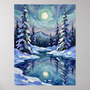 Affiche Paysage d'hiver