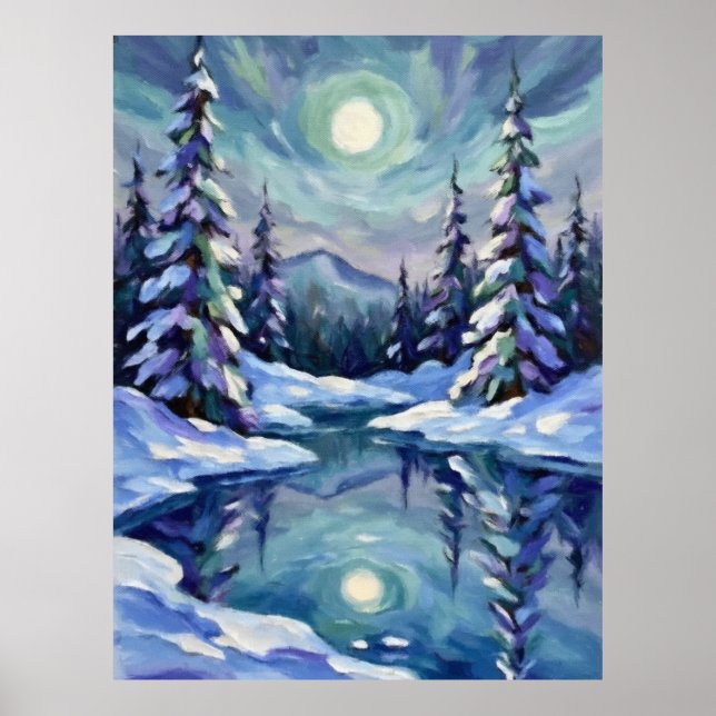 Affiche Paysage d'hiver (Devant)