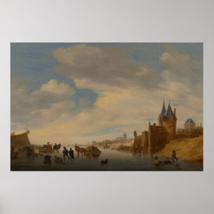 Affiche Paysage d'hiver à Arnhem   1653